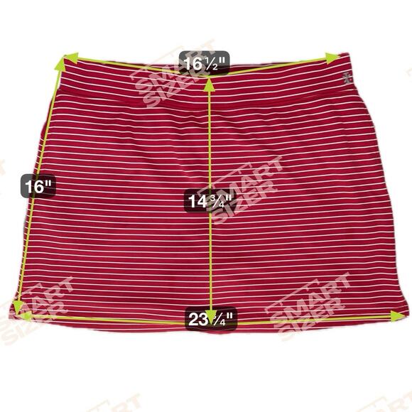 Izod Womens Large Tennis Skorts Stretch Red Activewear Casual Golf Athleisure - Picture 6 of 14